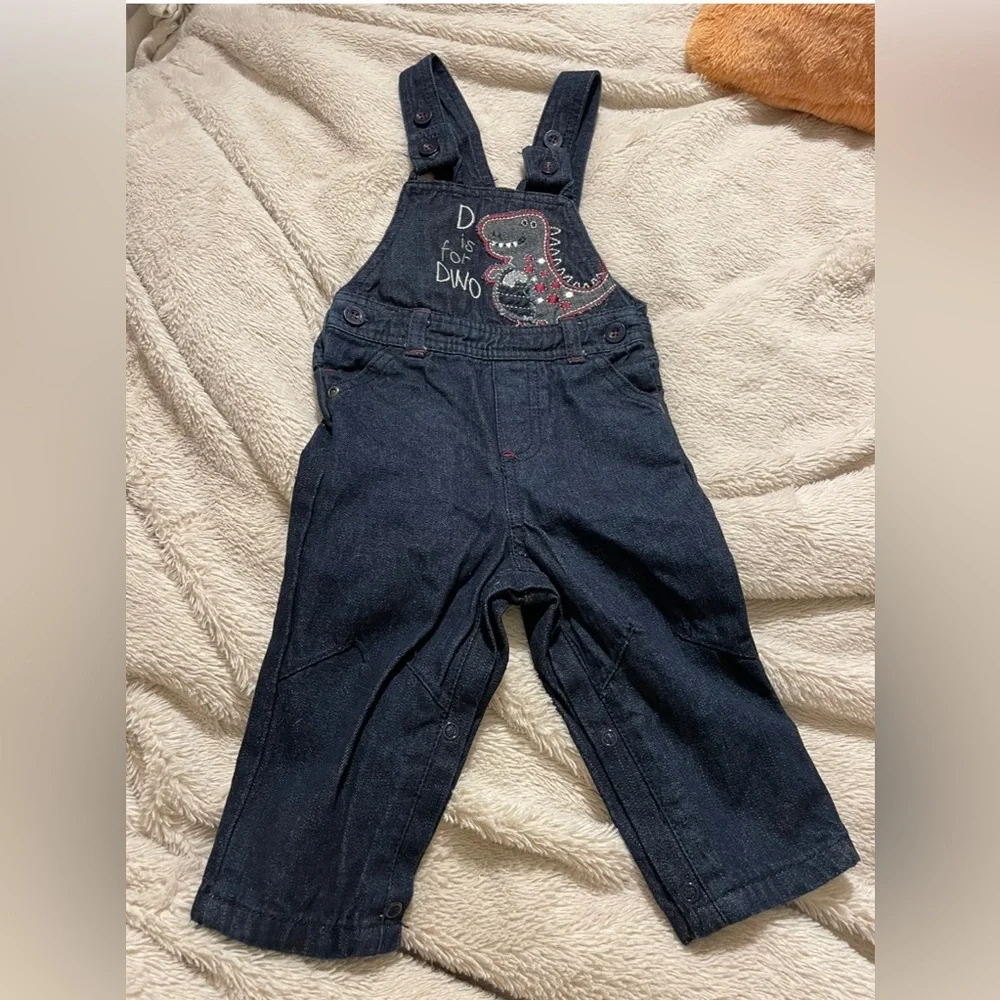 NWOT Dino Denim Overalls